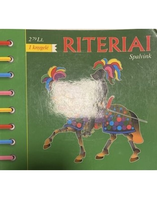 Riteriai. Spalvink - 1-oji knygelė
