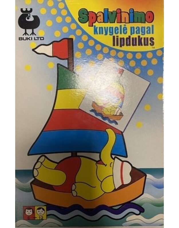 Spalvinimo knygelė pagal lipdukus - 