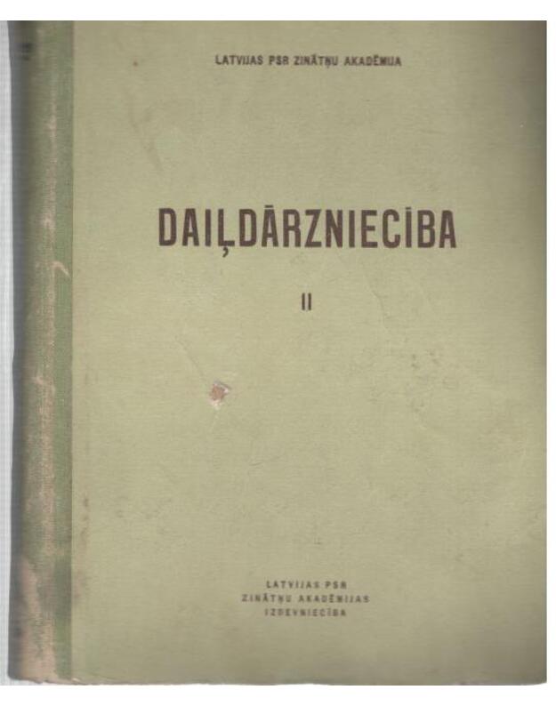 Daildarznieciba II/1960 - Redkolegija