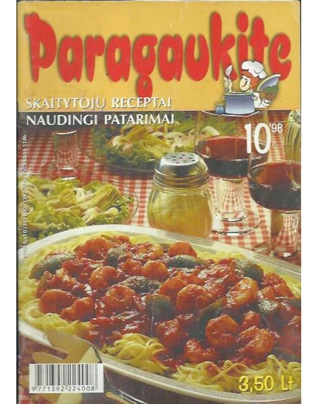 Paragaukite 1998/10 - Skaitytojų receptai, naudingi patarimai