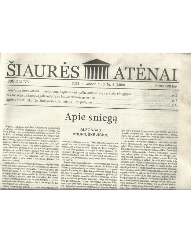 Šiaurės atėnai 4 / 2022 - 