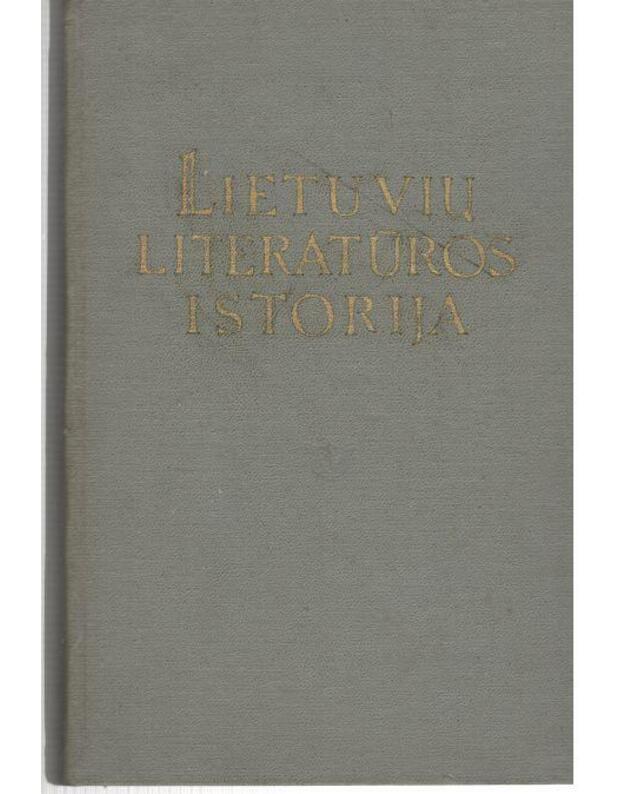 Lietuvių literatūros istorija III. Kapitalizmo epocha (1917-1940) - red. K. Korsakas