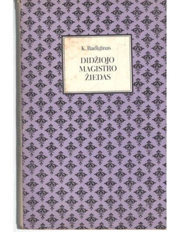 Didžiojo magistro žiedas. Istorinė apysaka /  2-as leidimas 1984 - Badiginas Konstantinas