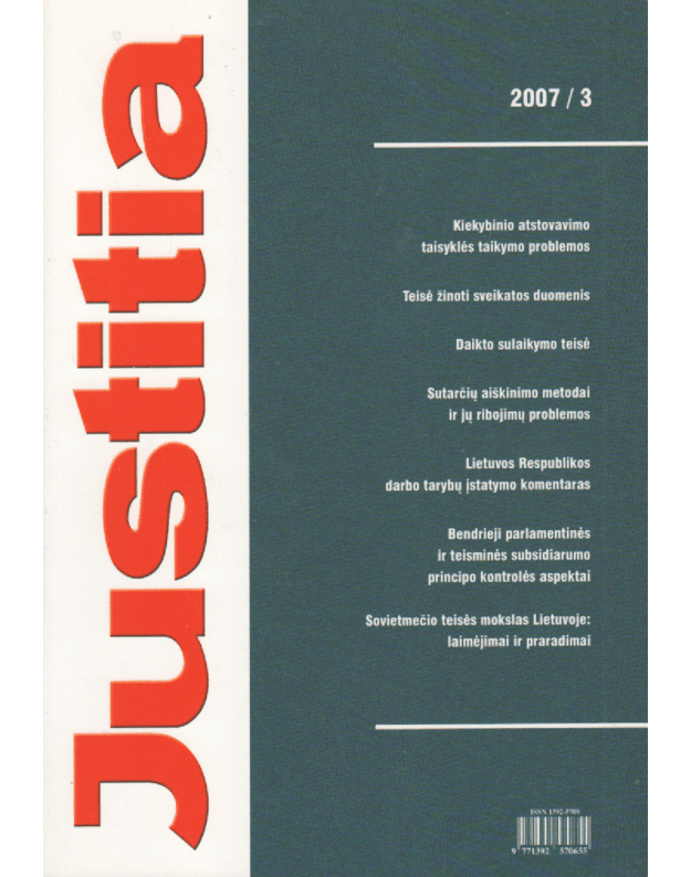 Justitia, 2007/3 - Justitia