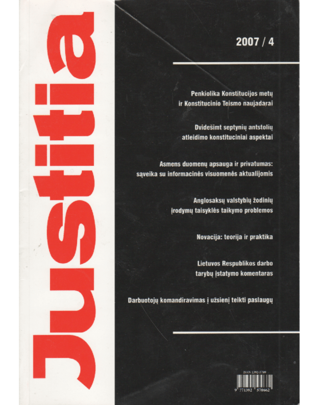 Justitia, 2007/4 - Justitia