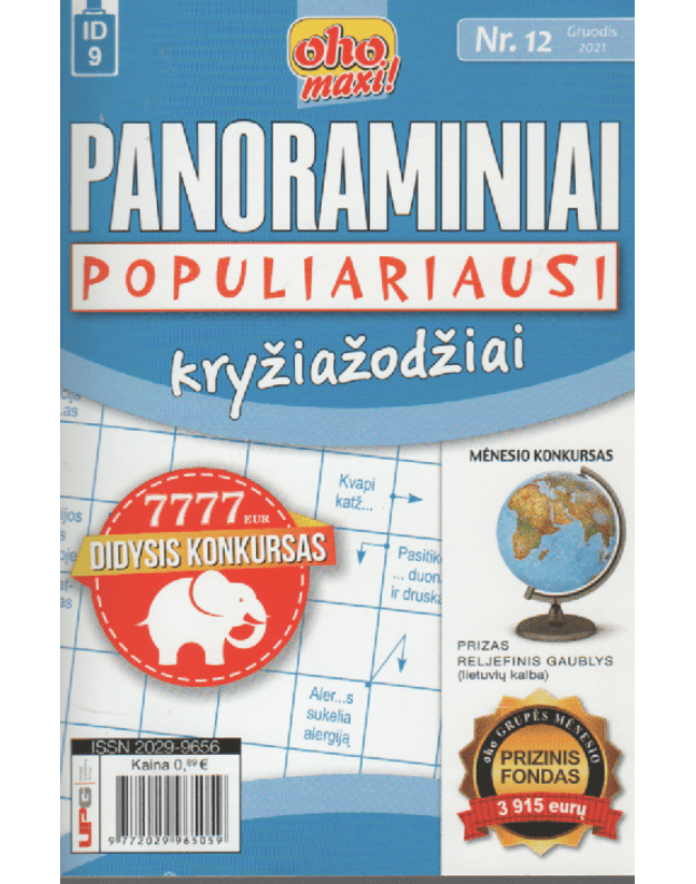 Panoraminiai populiariausi kryžiažodžiai nr. 12 - 