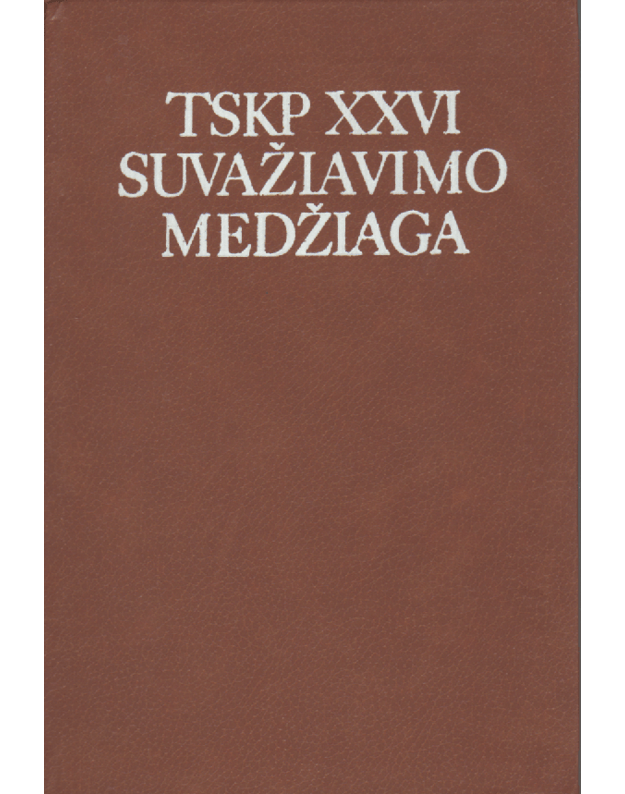 TSKP XXVI suvažiavimo medžiaga - 
