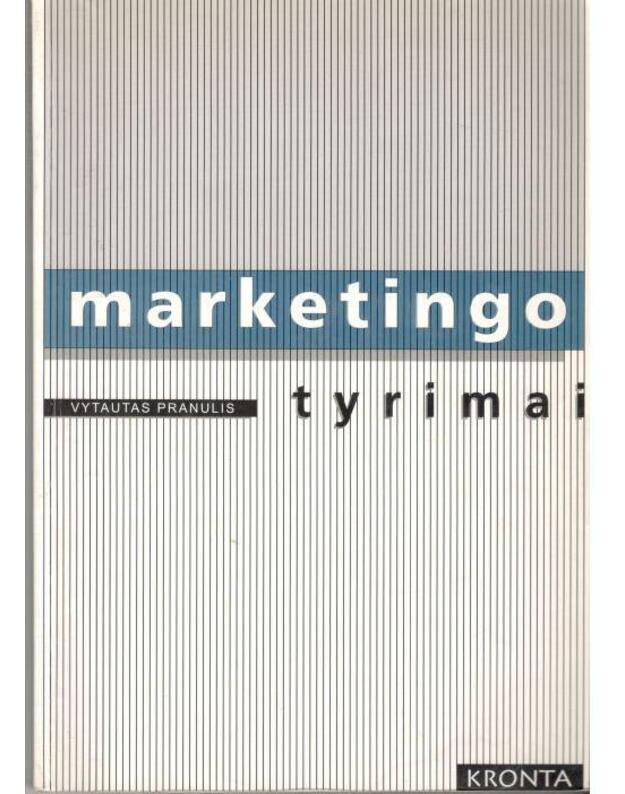 Marketingo tyrimai / 1998 - Pranulis Vytautas