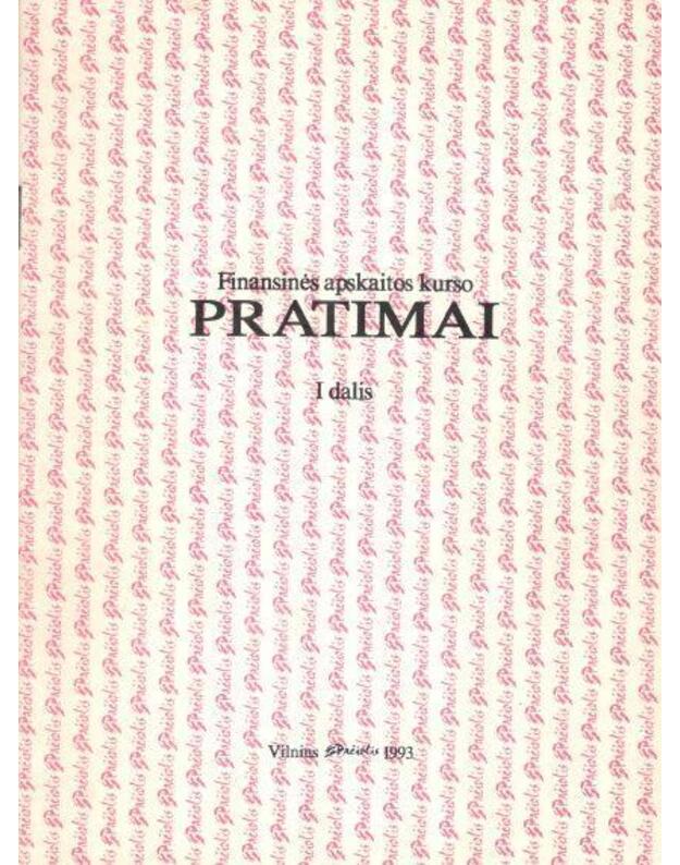 Finansinės apskaitos kurso pratimai I dalis - sud. Ambrasienė Snieguolė