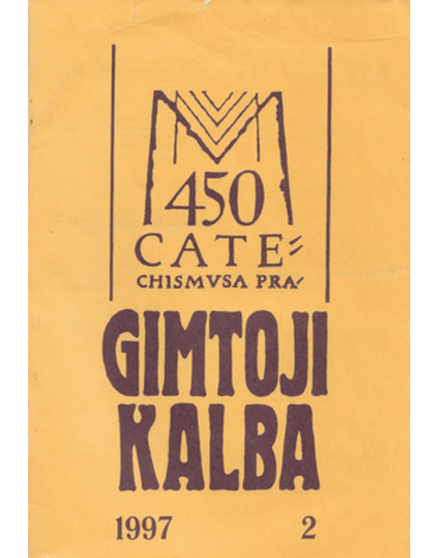 Gimtoji kalba / 1997 Nr. 2 - vyr. red. Aldonas Pupkis