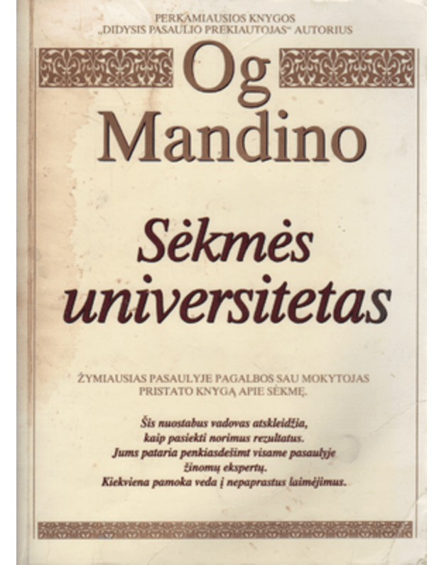 Sėkmės universitetas - Mandino Og