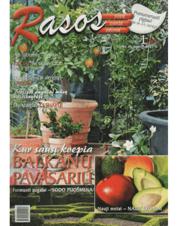 Rasos sode. darže, gėlyne Nr. 1 2012 - Nr. 1