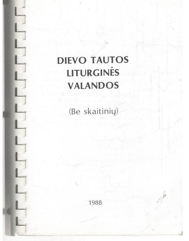 Dievo tautos liturginės valandos  - 