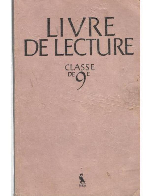 Livre de lecture. classe de 9e - sud. Edmundas Narbutas